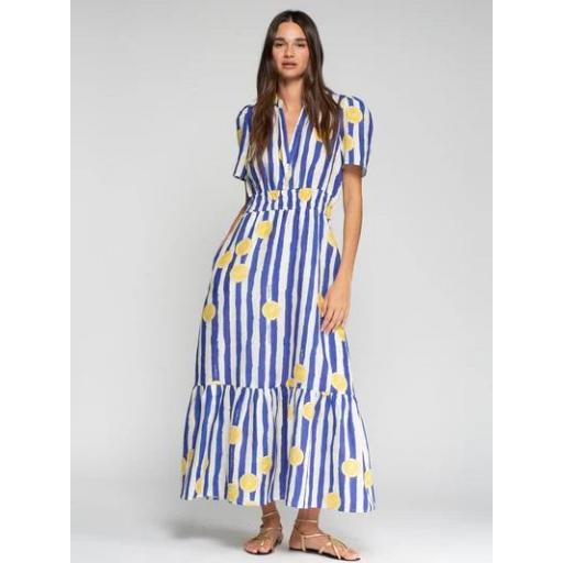 VESTIDO RAYAS LIMONES, VILAGALLO PV 2026, REF. 33457 [0]