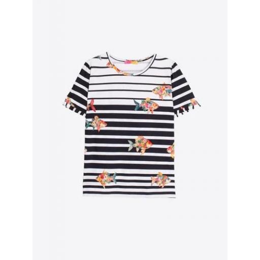 CAMISETA DE RAYAS PECES VOLANTES, VILAGALLO PV 2026, REF. 33548