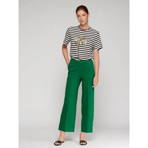 PANTALÓN VERDE ANCHO PUNTO, VILAGALLO PV 2026, REF. 33640 [1]