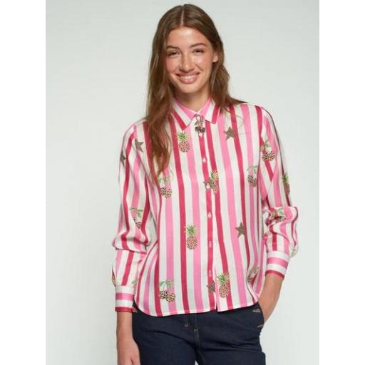 CAMISA RAYAS Y LEOPARDOS, VILAGALLO PV 2026, REF. 33641