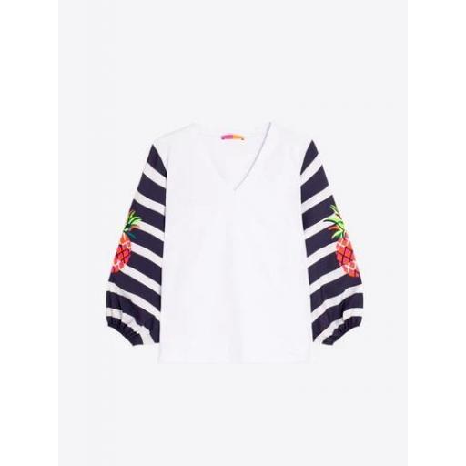 CAMISETA MANGAS RAYAS PIÑA, VILAGALLO PV 2026, REF. 33244 [1]