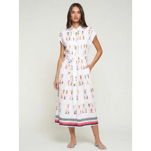 VESTIDO JARETAS ESTAMPADO REMOS, VILAGALLO PV 2026, REF. 33522 [0]