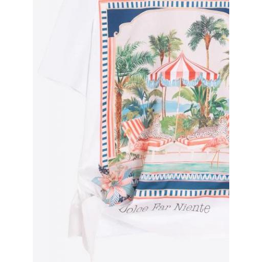 CAMISETA ESTAMPADO DOLCE FAR NIENTE LAZO LATERAL, VILAGALLO PV 2026, REF. 33642 [1]