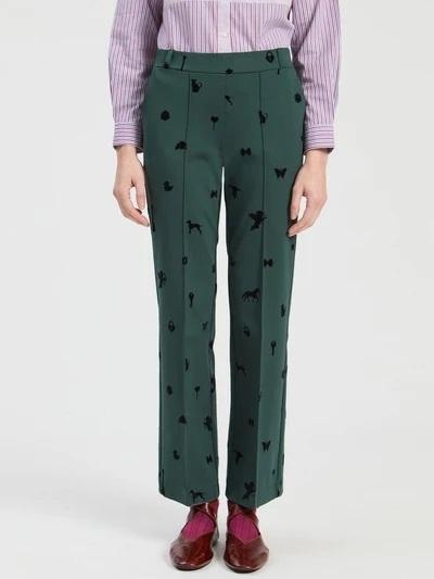 PANTALÓN PUNTO ROMA VERDE, VILAGALLO OI 2026-27, REF. 33776