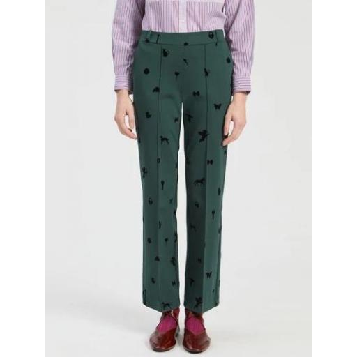 PANTALÓN PUNTO ROMA VERDE, VILAGALLO OI 2026-27, REF. 33776 [0]