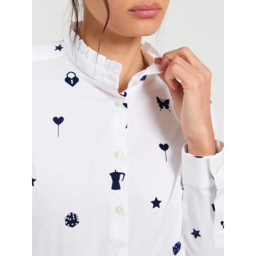 CAMISA BLANCA MOTIVOS FLOCK, VILAGALLO OI 2026-27, REF. 33777 [2]