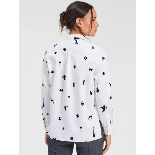 CAMISA BLANCA MOTIVOS FLOCK, VILAGALLO OI 2026-27, REF. 33777 [1]