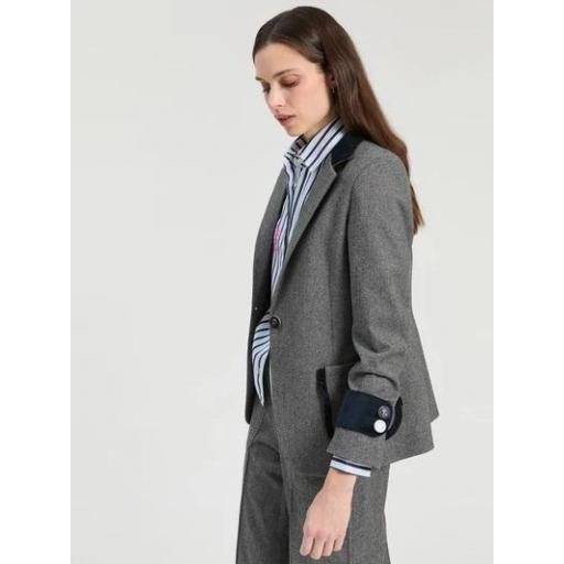 CHAQUETA GRIS MELAGE, VILAGALLO OI 2026-27, REF. 33828 [1]