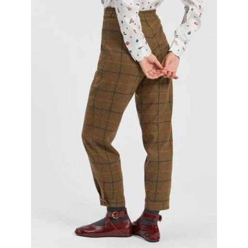 PANTALÓN BOMBACHO CUADROS MARRÓN, VILAGALLO OI 2026-27, REF. 33832 [2]