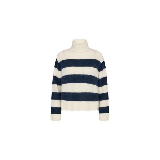 AIDY THORA STRIPE ROLLNECK KNIT, MOS MOSH OI 2023-24, REF. 156170 [1]