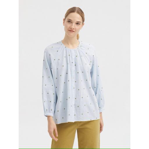 BLUSA BORDADA FLORES, NICE THINGS OI 2024-25, REF. WWT134