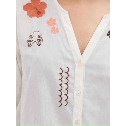 BLUSA BORDADOS AZULES, NICE THINGS PV 2025, REF. WU182 [2]
