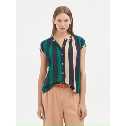 CAMISA MAO "MULTISTRIPE", NICE THINGS PV 2025, REF. WWU165