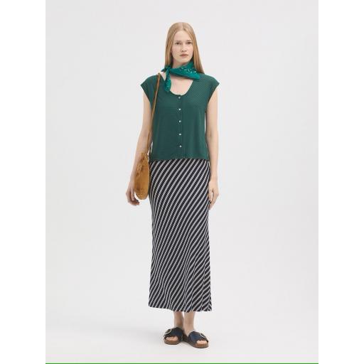 CAMISETA ABOTONADA RIBS, NICE THINGS PV 2025, REF. WJU032 [1]
