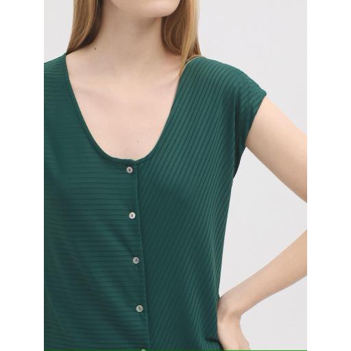 CAMISETA ABOTONADA RIBS, NICE THINGS PV 2025, REF. WJU032 [2]