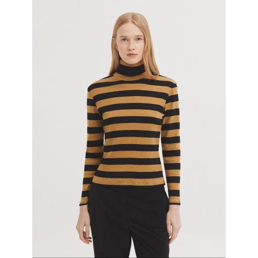 CAMISETA CUELLO ALTO RAYAS, NICE THINGS OI 2025-26, REF. WJV017