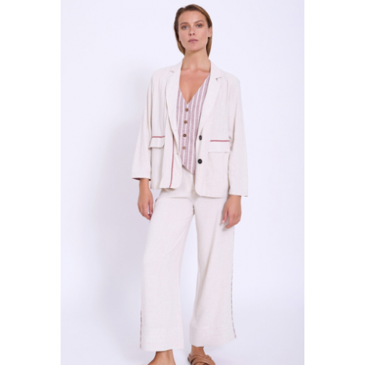 PANTALÓN LINO CON BOLSILLOS, SKATÏE PV 2025, REF. S05P128