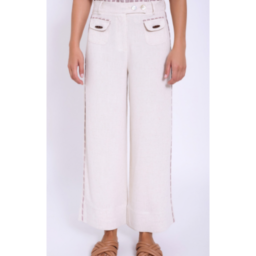 PANTALÓN LINO CON BOLSILLOS, SKATÏE PV 2025, REF. S05P128 [1]