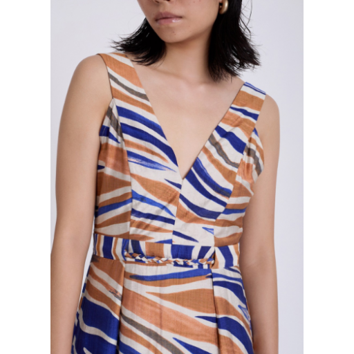 VESTIDO MIDI ESTAMPADO ABSTRACTO, SKATÏE PV 2025, REF. S102V01 [2]