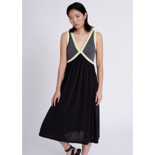 VESTIDO MODAL COMBINADO, SKATÏE PV 2025, REF. S02V22
