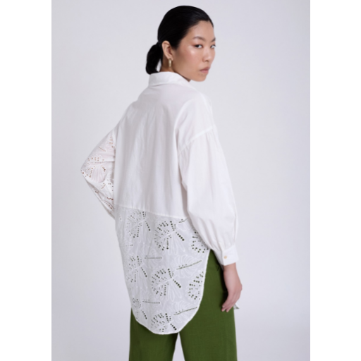CAMISA BORDADO SUIZO Y POPELÍN, SKATÏE PV 2025, REF. S79B03 [1]
