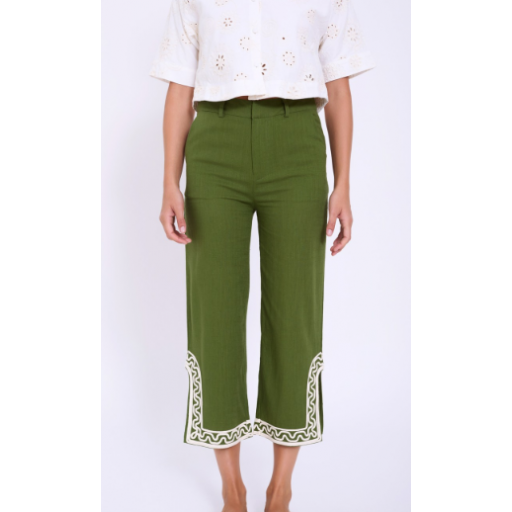 PANTALÓN BORDADOS CON RELIEVE, SKATÏE PV 2025, REF. S95P01