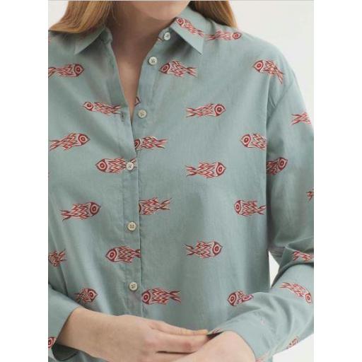 CAMISA BÁSICA #93 "ITHACA FISH PRINT", NICE THINGS PV 2026, REF. WWW002 [2]