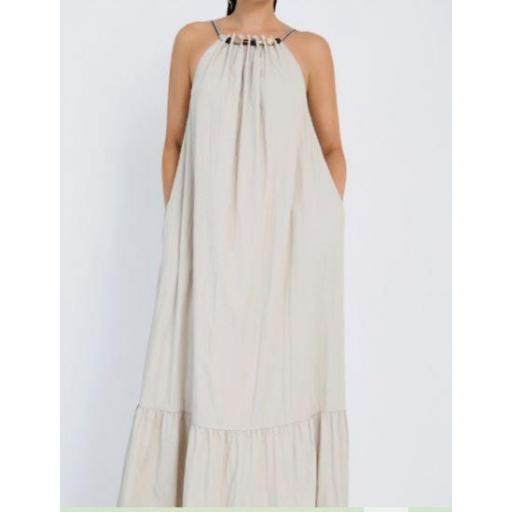 VESTIDO FLUIDO PEDRERÍA, SKATÏE PV 2026, REF. S116V01 [1]