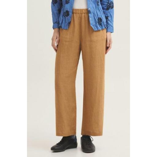 PANTALÓN GOMA 100% LINO FIL A FIL, NICE THINGS PV 2026, REF. WWW023