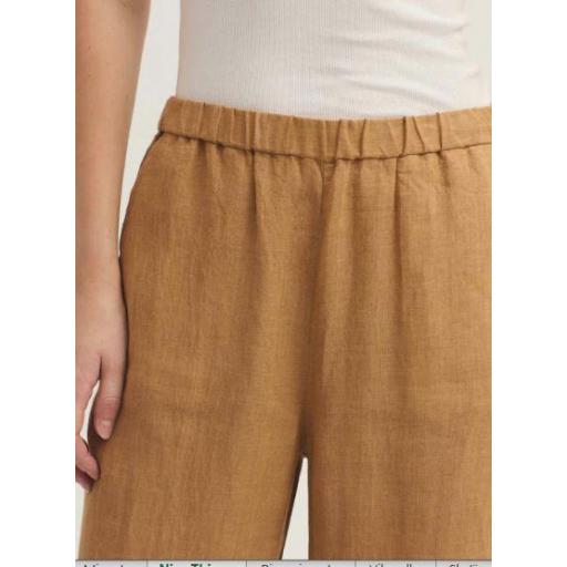 PANTALÓN GOMA 100% LINO FIL A FIL, NICE THINGS PV 2026, REF. WWW023 [1]