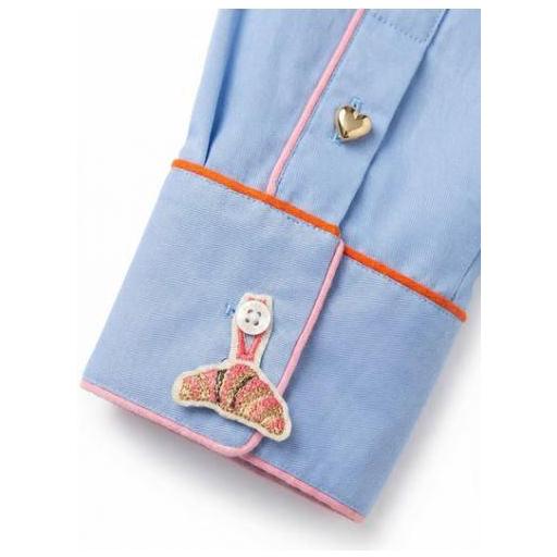 CAMISA AZUL VIVOS EN CONTRASTE, VILAGALLO OI 2026-27, REF. 33803 [2]