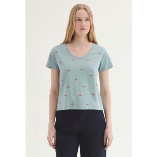 CAMISETA DE PECES BORDADOS, NICE THINGS PV 2026, REF. WJW027 [0]