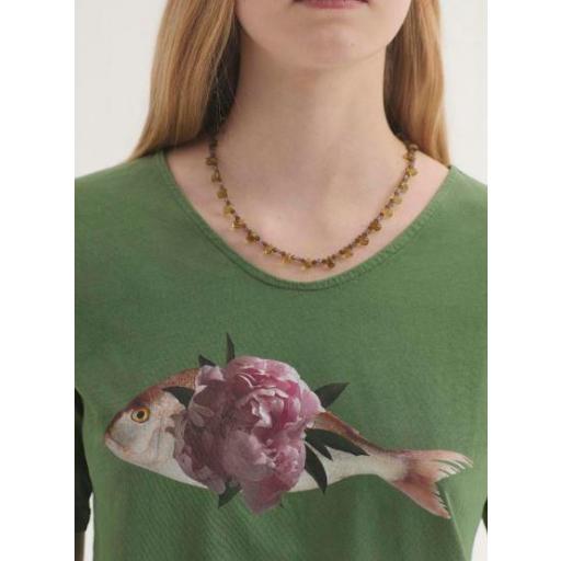 CAMISETA ALGODÓN  PEONÍA FISH, NICE THINGS PV 2026, REF. WJW023 [1]