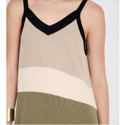 VESTIDO INTARSIA  COLORBLOCK, SKATÏE PV 2026, REF. S23V08 [1]