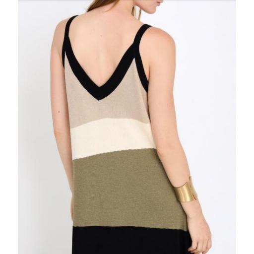 VESTIDO INTARSIA  COLORBLOCK, SKATÏE PV 2026, REF. S23V08 [2]