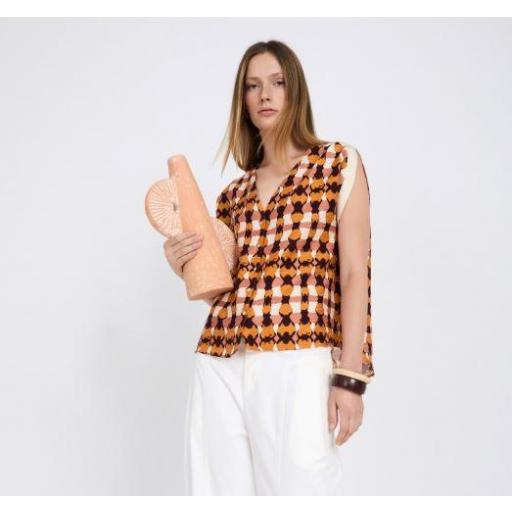 BLUSA CINTA METALIZADA, SKATïE PV 2025, REF. S102B05