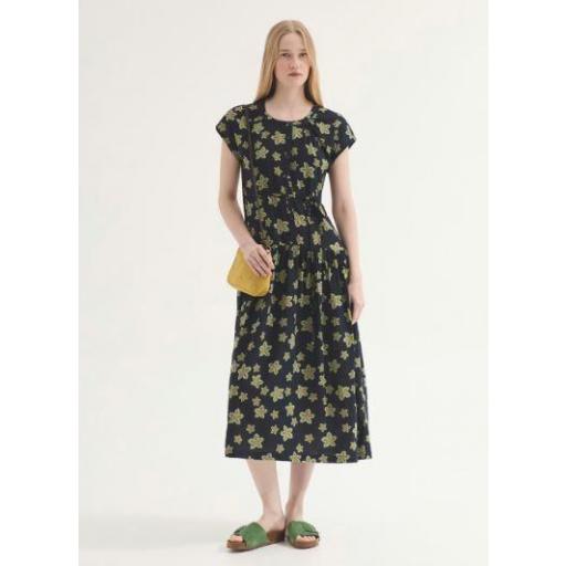 VESTIDO FLUIDO "STAR FLOWERS PRINT", NICE THINGS PV 2026, REF. WWW122