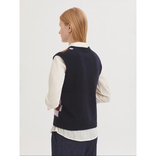 CHALECO LAMBSWOOL CUADROS, NICE THINGS OI 2025-26, REF. WKV052 [3]