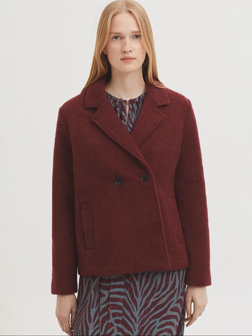 CHAQUETÓN DOBLE CRUCE LANA, NICE THINGS OI 2025-26, REF. WWV063