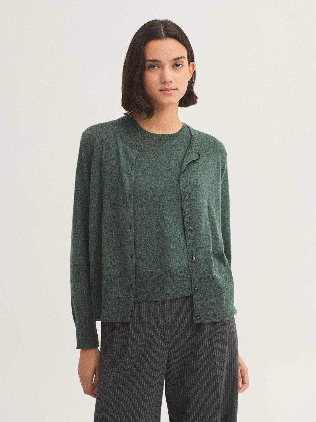 CHAQUETA LANA MERINO BOTÓN, NICE THINGS OI 2025-26, REF. WKV050