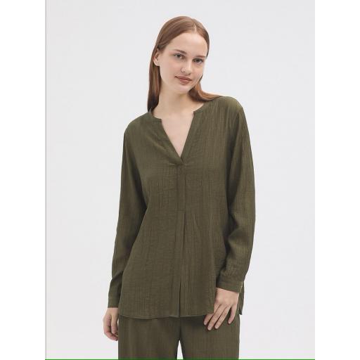 CAMISA TEJIDO ARRUGADO VISCOSA, NICE THINGS PV 2025, REF. WWU133
