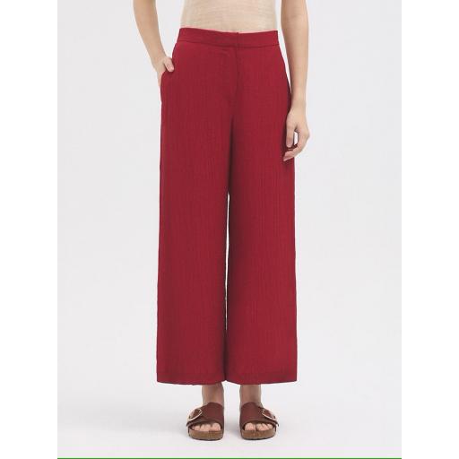 PANTALÓN TEJIDO ARRUGADO, NICE THINGS PV 2025, REF. WU132