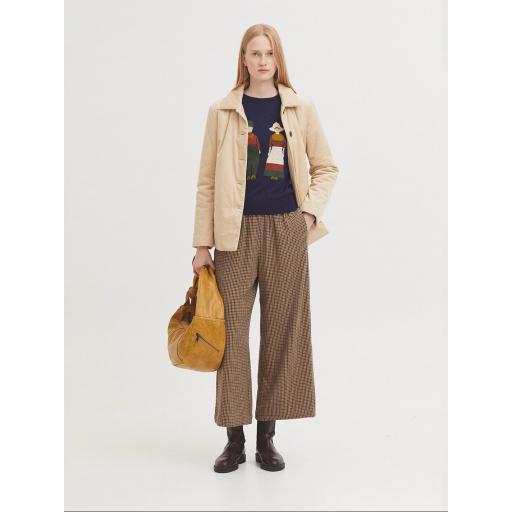 PANTALÓN CUADROS EFECTO ARRUGADO, NICE THINGS OI 2025-26, REF. WWV014 [0]