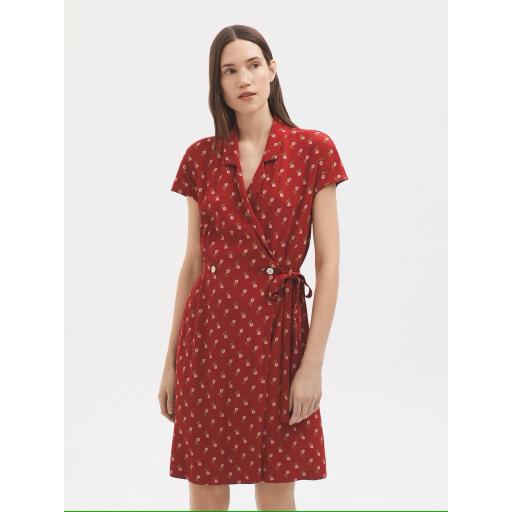 VESTIDO CRUZADO LITTLE SAMOA, NICE THINGS PV 2025, REF. WWU019