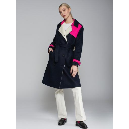 ABRIGO TRENCH LANA MOHAIR MARINO, VILAGALLO OI 2024-25, REF. 31764