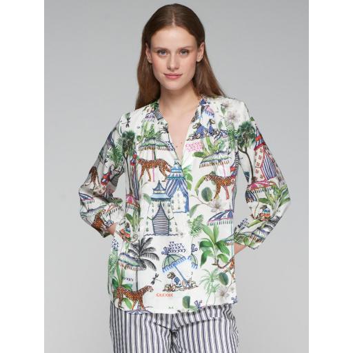 CAMISA FLUIDA CHILL OUT BLANCO, VILAGALLO PV 2025, REF. 32572