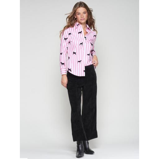 CAMISAS MAFALDA FLOCADO ROSA RAYAS, VILAGALLO OI 2025-26, REF. 32806 [2]