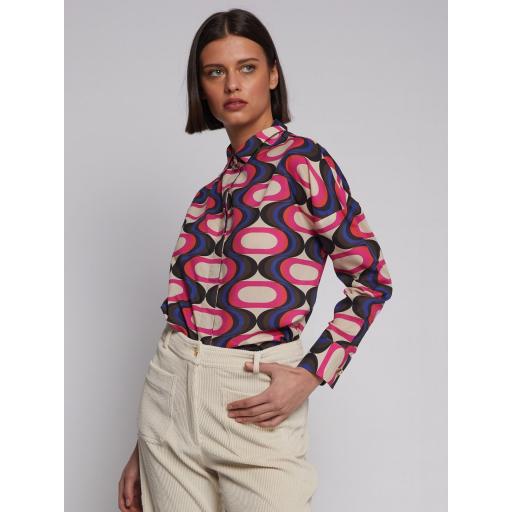 CAMISA TELMA ECRU OVAL GEO PRINT, VILAGALLO OI 2023-24, REF. 30701 [1]
