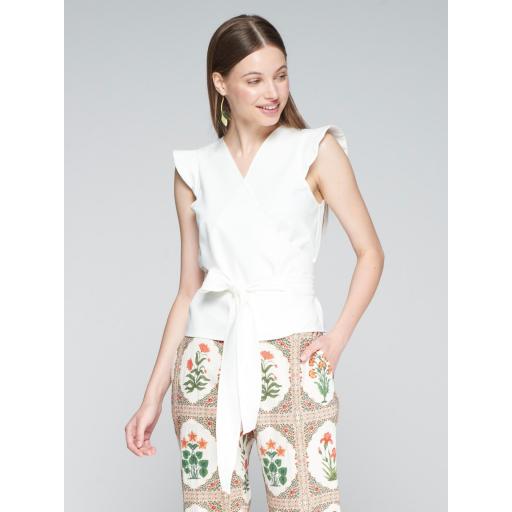 TOP CRUZADO PUNTO ROMA BLANCO, VILAGALLO PV 2025, REF. 32265 [1]