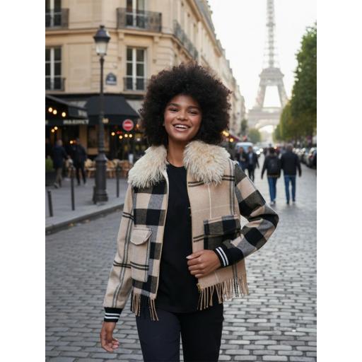 BOMBER LANA CUADROS FLECOS, VILAGALLO OI 2025-26, REF. 32632